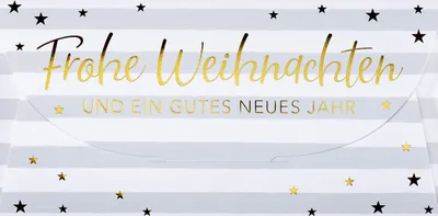 Produktbild von Weihnachten Geldkarte Gutscheinhülle Glückwunschkarte im Format 22