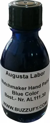 Produktbild von Augusta blauer Farbton für Uhrenhanden 30ml Uhrenlack