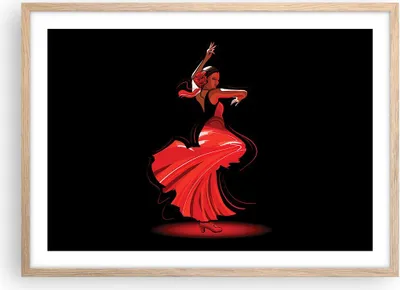 Produktbild von Gerahmtes Poster - Rahmen in heller Eiche - Tanz Tänzer - 70x50 cm - Wand Bild - Wanddeko - Wandbilder - Kunstposter - Wandposter - Bilderrahmen - Bilder - Kunstdruck - Wandbild - P2NAA70x50-4121