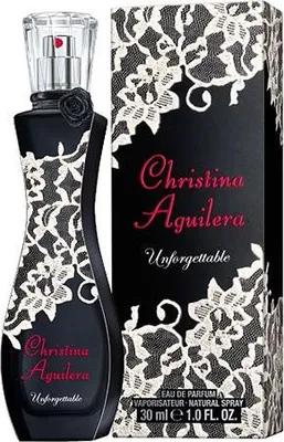 A perfume bottle and its box are displayed together.