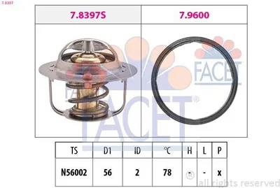 Produktbild von FACET Thermostat Kühlmittel 78°C für SUBARU FORESTER (SH) FORESTER (SG) Legacy IV Kombi (BP) IMPREZA Schrägheck (GR, GH, G3) IMPREZA Stufenheck (GD)