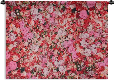 Produktbild von MuchoWow® Wandteppich Wandbehang Blumen - Farben - Rosen 150x112.50 cm Tapisserie Dekoration Wandtuch - Wanddecke - Wandteppiche