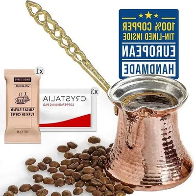 Produktbild von Koperen Arabische Koffiepot mit Handgriff und Mini-Topkachel