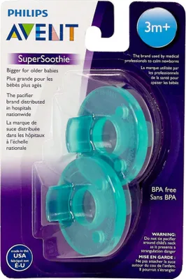 Image de Avent Tétine Soothie mois 3+, Vert