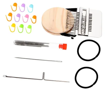 Produktbild von Holzwebstuhl für DIY-Projekte zur Reparatur von Kleidung und Strickzubehör