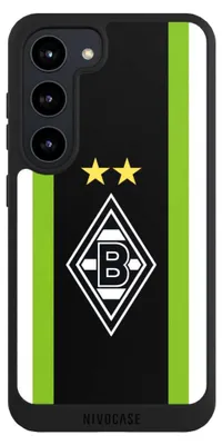 Produktbild von NIVOCASE Handyhülle für Samsung Galaxy S23 Hülle NIVOpure Case Schwarz Borussia Mönchengladbach Gladbach Logo