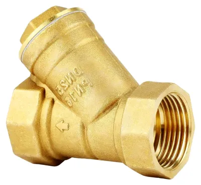 Produktbild von Y-förmiger Messing-Siebfilterventilanschluss mit 1" BSPP Innengewinde