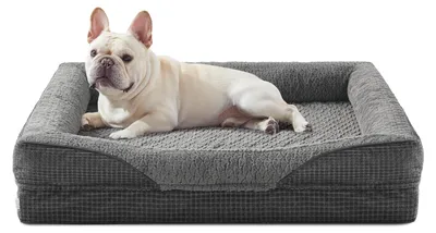 Produktbild von Omgoods – Orthopädisches Hundebett für mittelgroße Hunde, mit Memory-Schaum und waschbar