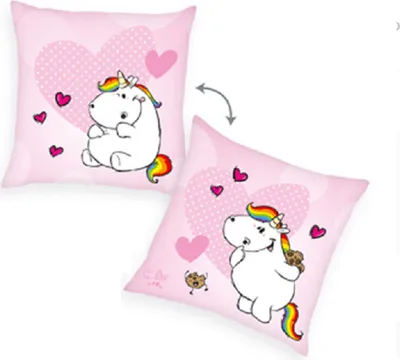 Produktbild von Herding Pummeleinhorn Dekokissen Dekokissen Gr. 40/40 cm rosa