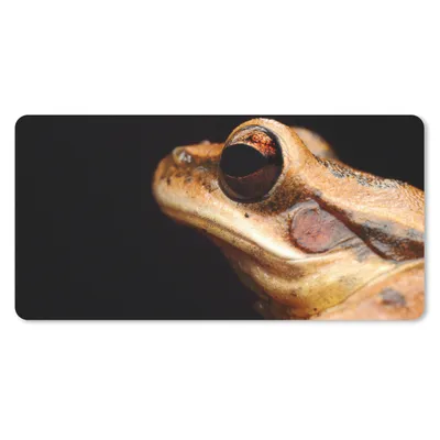 Produktbild von MuchoWow® Schreibtischunterlage Frosch - Auge - Schwarz 80x40 cm - XXL Mauspad - Gaming Mauspad