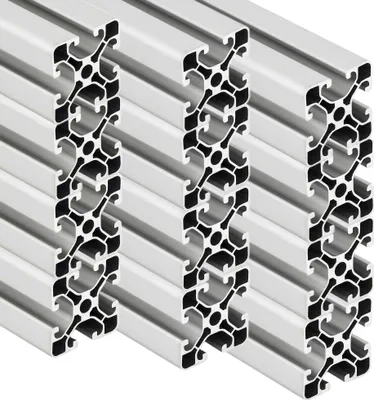 Produktbild von SCHMIDT systemprofile Aluminiumprofil 40x40mm, 2000mm Länge, 8mm Nutbreite, Natureloxal, 12 Stück, Modell 4040