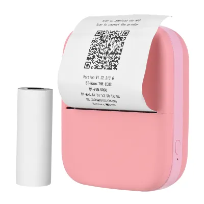 Produktbild von X1 Tragbarer Mini-Taschendrucker 80 mm BT Drahtloser Thermofotodrucker 300 dpi Bildnotiz Notizen Listen Journalbeleg Papierdrucker Aufkleber Inkless Printing Kompatibel mit Android iOS fuer Home Office Schulreisen