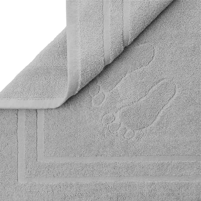 Produktbild von Badematte Handtuchfuß 50x70 Grau 100% Baumwolle Mondo