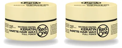 Obrázek produktu pro 2 x Vosk na vlasy Red One Keratin Matte – silná fixace – 150 ml – výhodná sada – 2 kusy
