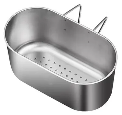Produktbild von Abflusssiebkorb aus Edelstahl für die Spüle, multifunktionaler Abflusskorb zum Aufhängen, Filter für Speisereste in der Küchenspüle und Reinigung von Gemüse und Obst