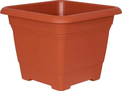 Produktbild von Geli Pflanzkübel NORA Terracotta 48 cm quadratisch - Kunststoff