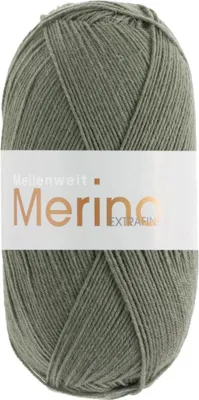 Produktbild von Lana Grossa Meilenweit 100 Merino Extrafein Uni 2406 Khaki 100g