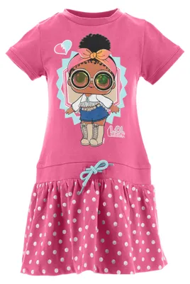 Produktbild von L.O.L. Surprise! Mädchen Sommer-Kleid Kinder Party-Kleid, Farbe:Pink, Größe:110