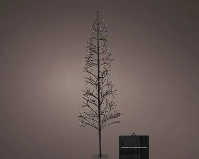 Image de Arbre Solaire Microled 192 Led, Blanc Chaud, Clignotant, Solaire - Lumineo
