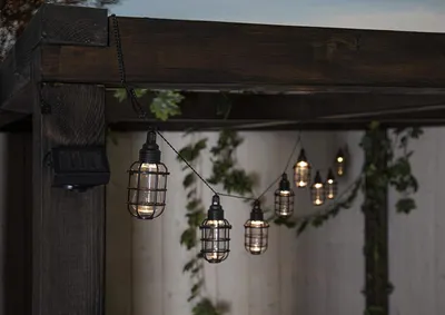 Produktbild von Star Trading Cage, Leichte Dekorationskette, Schwarz, Ambiente, IP44, 8 Glühbirne(n), LED