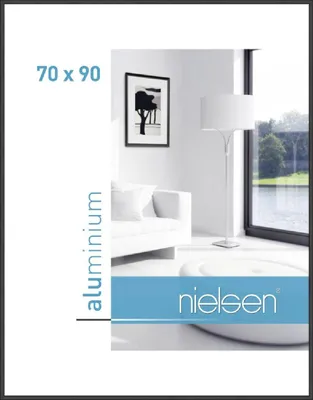 Produktbild von nielsen Aluminium Bilderrahmen Classic, 70x90 cm, Schwarz Matt