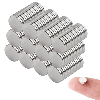 Neodym-Magnete 10x1 mm, 100 Stück, rund, stark