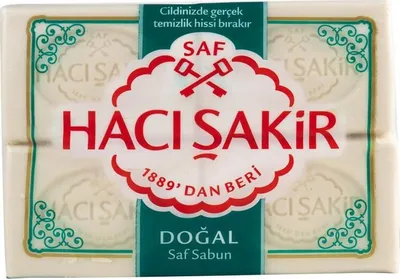 Produktbild von Reine Naturseife Haci Åžakir | Pflegeseife | Traditionell tÃ1/4rkisch | 4x200 g (800 g)