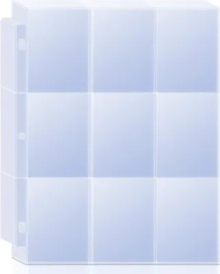 Produktbild von 540-Pocket Sammelkarten-Binder Hüllen, seitlich beladbare 9-Pocket-Kartenschutzhüllen Seiten für 3-Ring-Binder, Kartenhalter Kartenhüllen
