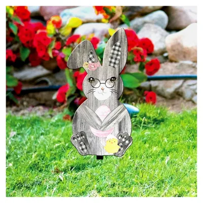 Produktbild von Acryl Gartenstecker Osterhase Dekoration für Ostern