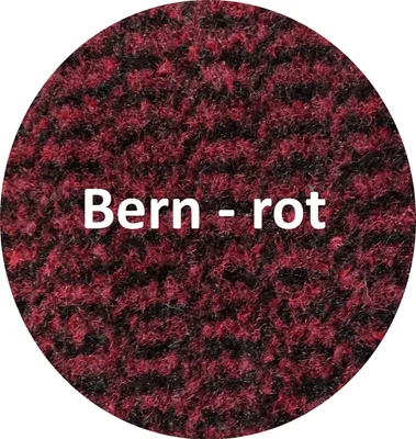Produktbild von Mertex Schmutzfangmatte rund Ø 80 cm Bern rot mit schwarzer Kettelkante Türmatte Sauberlauf Schmutzmatte Fußabstreifer