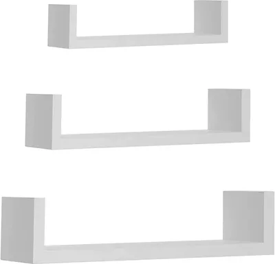 Produktbild von 3er Set Wandregal Bücherregal CD-Board Schweberegal 30/45/60cm