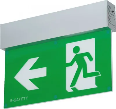 Produktbild von Schild I Einzelbatterie-Rettungszeichenleuchte L-LUX Standard ECO,Wand/Decke,...