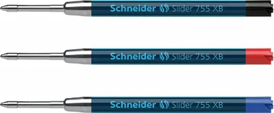 Produktbild von Schneider Slider Kugelschreiber Mine XB 3er-Set schwarz, rot, blau