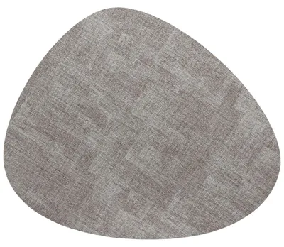 Image de Sous-plat en PVC gris, dimensions 40x33 cm, pour la protection de la table
