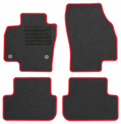Fußmatten-Set für Seat Ibiza 6F, 06/2017-, 4-teilig, Schwarz