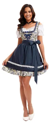 Obrázok produktu pre Solidchoice – Dámska súprava Dirndl midi s blúzkou a zásternou, vhodná na