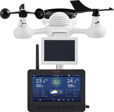 Immagine prodotto di Stazione meteorologica Wi-Fi 7 in 1 con display TFT e sensore wireless per esterni