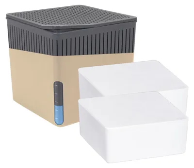 Produktbild von WENKO Raumentfeuchter Mod. Cube Beige 2 x 500 g, für Räume bis ca. 40 m³
