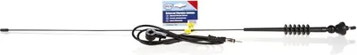 Zdjęcie produktu dla alca® antena samochodowa dachowa uniwersalna 80cm bardzo długa antena radiowa AM/FM włókno szklane elastyczna - regulacja nachylenia 180°