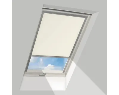 Produktbild von Verdunkelungsrollo FAKRO hellbeige manuell ARF 55x98 cm (02)