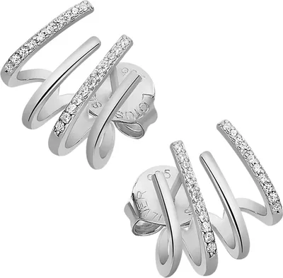 Image de Lotus Silver Boucles d'oreilles en argent 925 Boucles d'oreilles femmes JLP3344-4-1