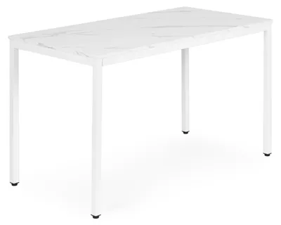 Productafbeelding van ModernHome NORD-MRW Eet- en werktafel, 120 x 60 cm, wit marmer