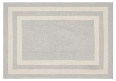 Produktbild von Teppich Terrace Bordüre in grau 60 x 110 cm
