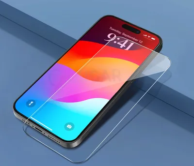 Produktbild von Für iPhone 15 ( 6.1" ) - Panzerglas Glasfolie Display Schutz Folie Glas 9H Hart Echt Glas Displayschutzfolie