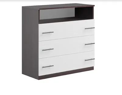 Obrázek produktu pro STANA komoda, bílé dřevo-wenge