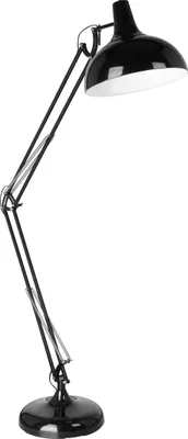 Produktbild von BORGILLIO Stehleuchte Stehlampe Lampe - L38 x H190 cm - schwarz - 1X60W exkl. - IP20