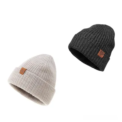 Produktbild von Beanie (Baby-Set, Kindermütze, 2-St., Kuschelige Eleganz, Kinder) Leicht & Atmungsaktiv, Doppellagiges Acryl-Design, Wintermütze, Größe: M.