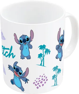 Produktbild von STOR Becher Stitch Blue Lilac Keramikbecher Becher 350 ml