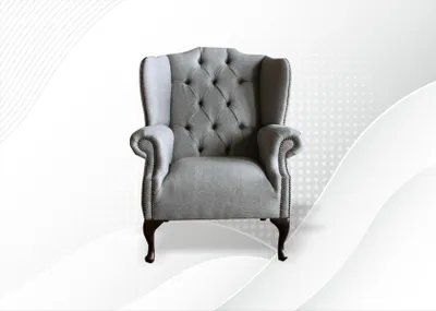 Productafbeelding van Chesterfield fauteuil, clubfauteuil, relaxfauteuil, stoel, bekleed, stof, textiel, 1 zitplaats