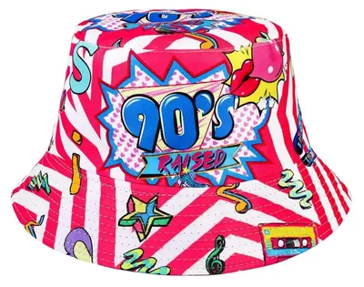 Immagine prodotto di Cappello unisex, stile retrò anni '80-'90, colore rosa, materiale: poliestere, taglia: 55-58 cm